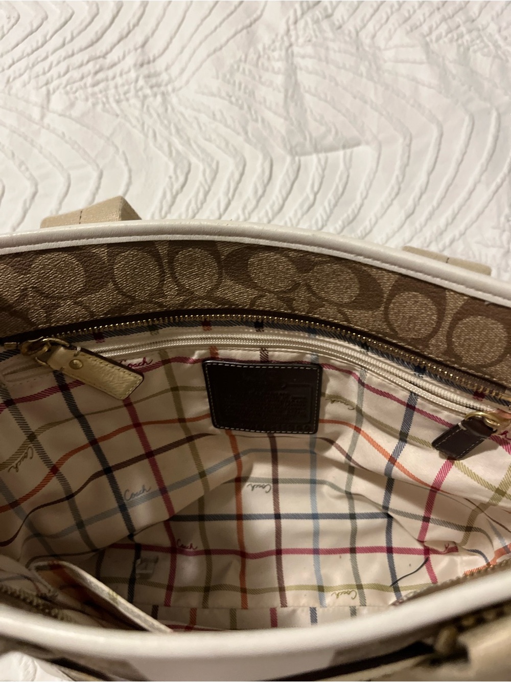 Coach Signature Canvas Tote - Picture 5 of 10